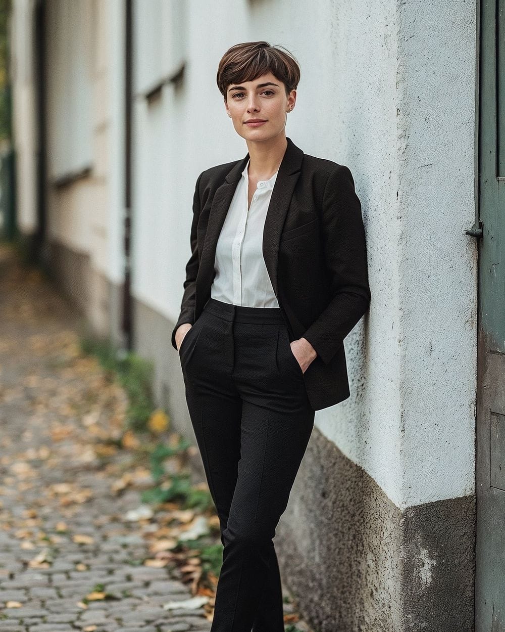 Sharp Black Tailored Suit With White Shirt Sharp Black Tailored Suit With White Shirt — Classy Black Tie Outfits