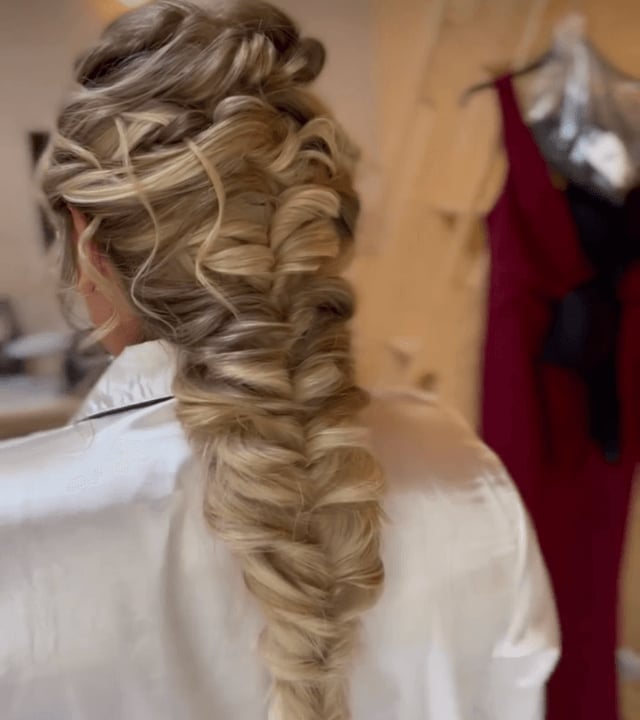 Platinum Blonde Fishtail Braid — Classy Blonde Braids