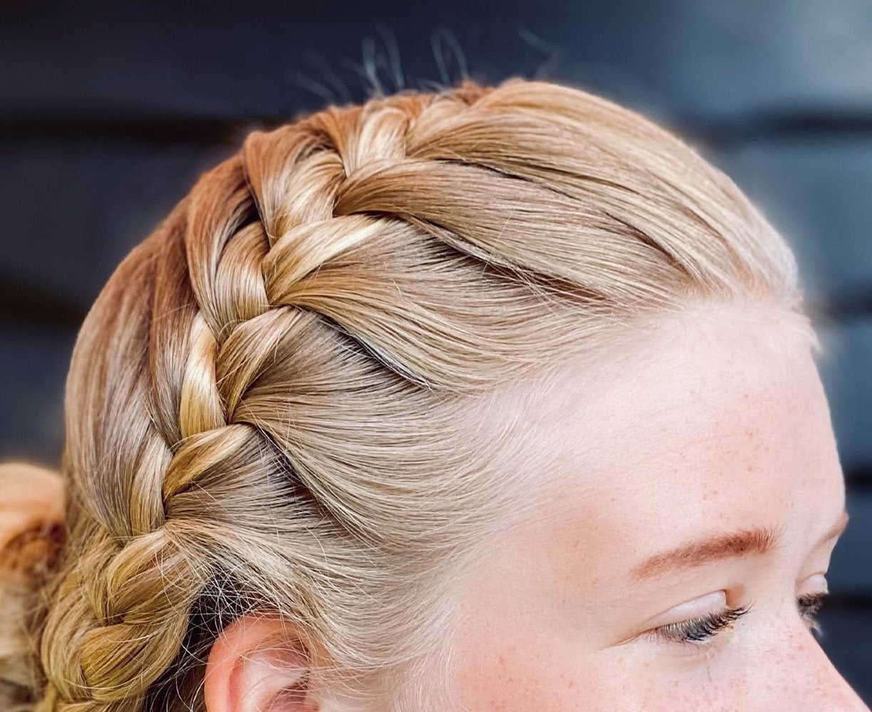 Collarbone Ash Blonde Dutch Braid — Classy Blonde Braids