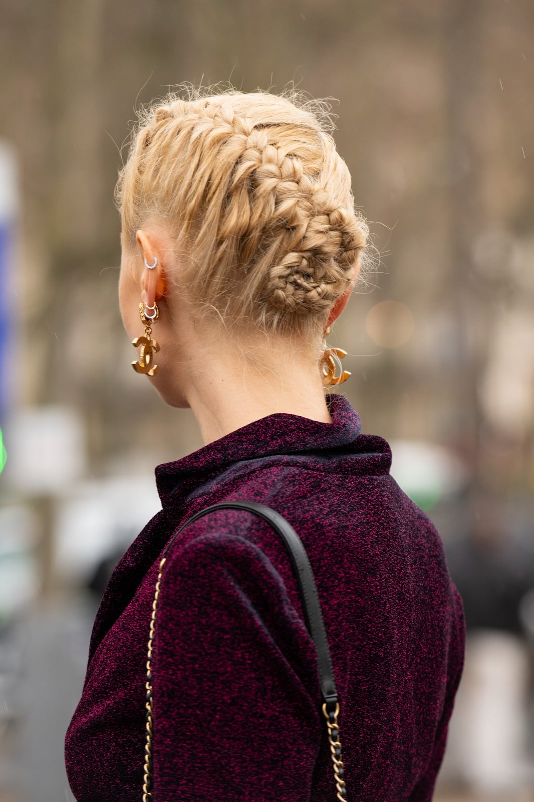 Short Blonde Intricate Braided Updo — Classy Blonde Braids