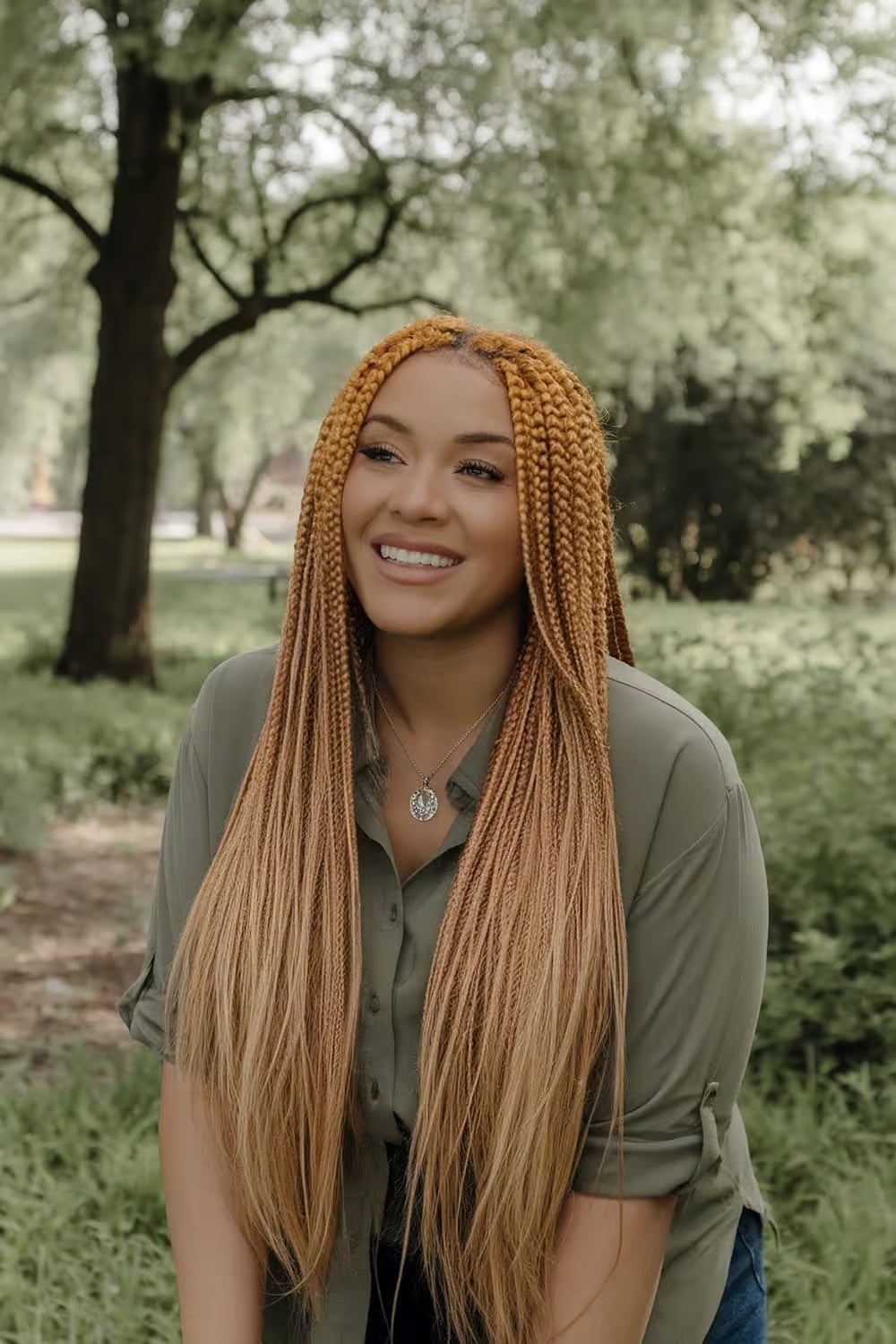 Blonde Hair Ideas for Black Women — Classy Blonde Braids