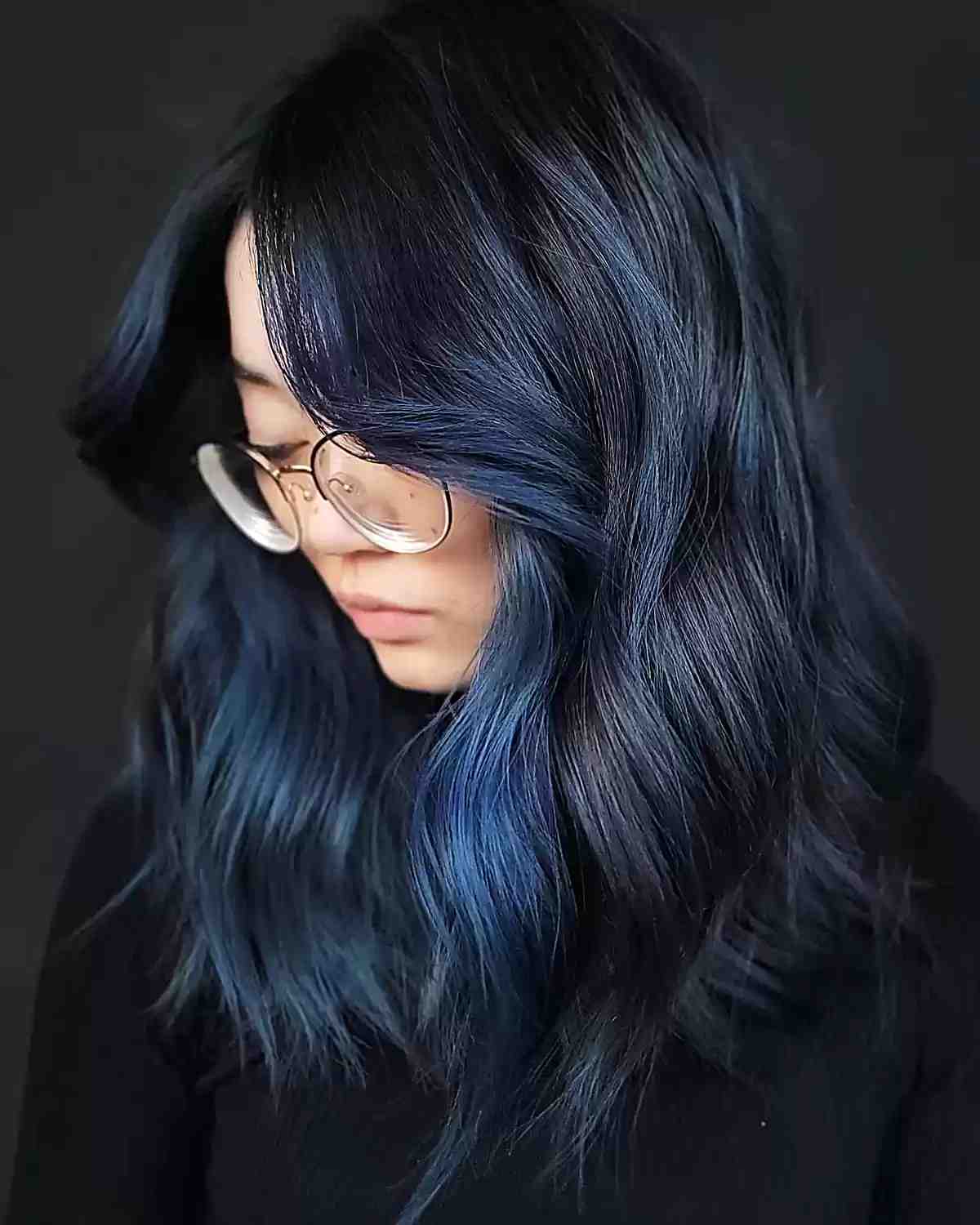 35 Jaw-Dropping Blue Balayage Hair Color Ideas