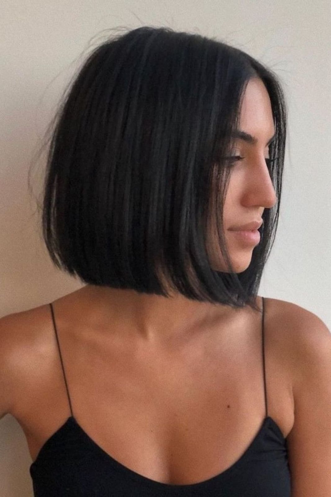 Angled Chin Bob Subtle Curl Angled Chin Bob Subtle Curl — Classy Bob for Fine Hair