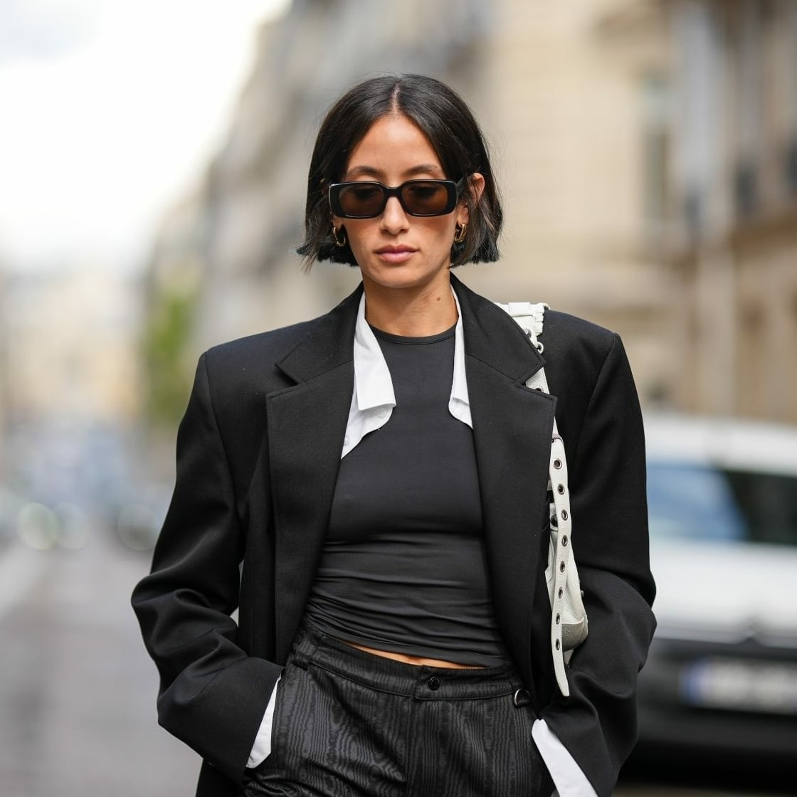 Sharp Chin Bob Solid Black — Classy Bob Hair