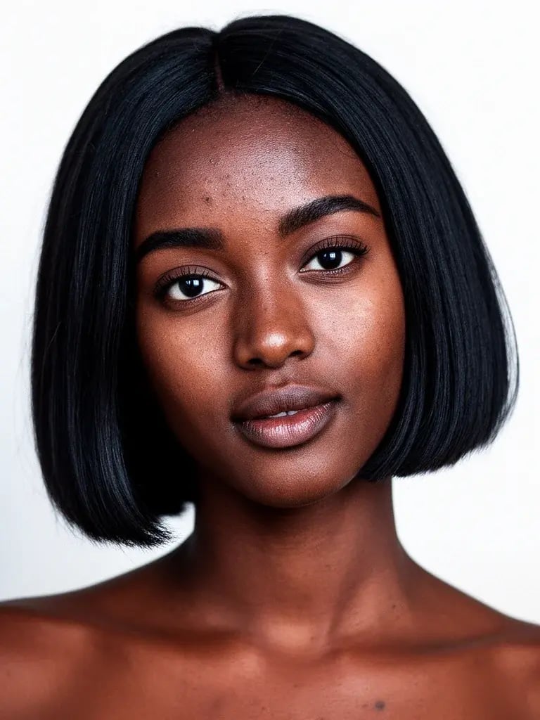 Sleek Chin Bob With Blunt Cut — Classy Bob Hair