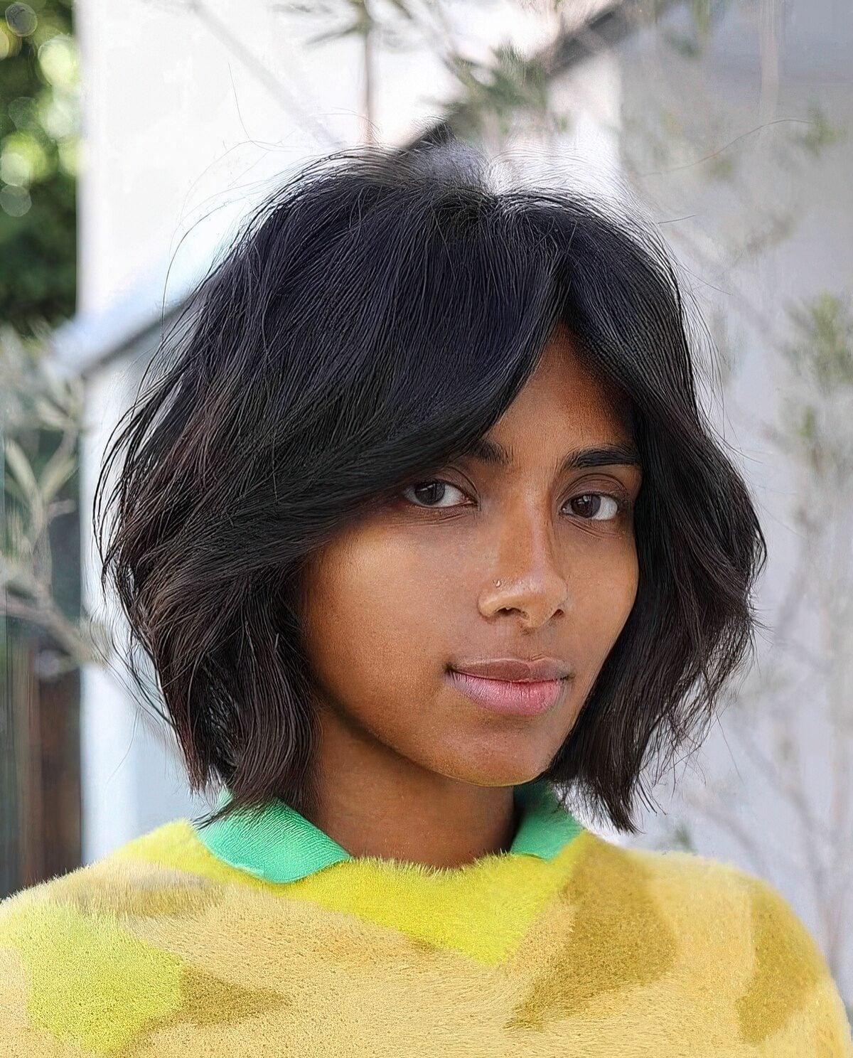 Long Thick Dark Brown With Bottleneck Bangs Long Thick Dark Brown With Bottleneck Bangs — Classy Bottleneck Bangs