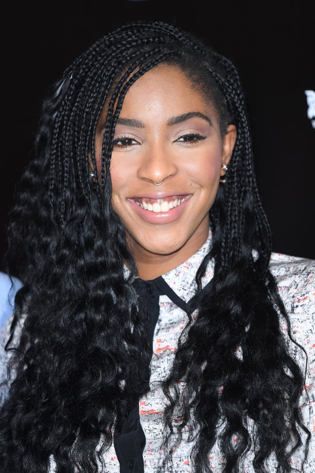 Micro Braids With Wavy Ends And Curtain Bangs Micro Braids With Wavy Ends And Curtain Bangs — Classy Box Braids Hairstyles