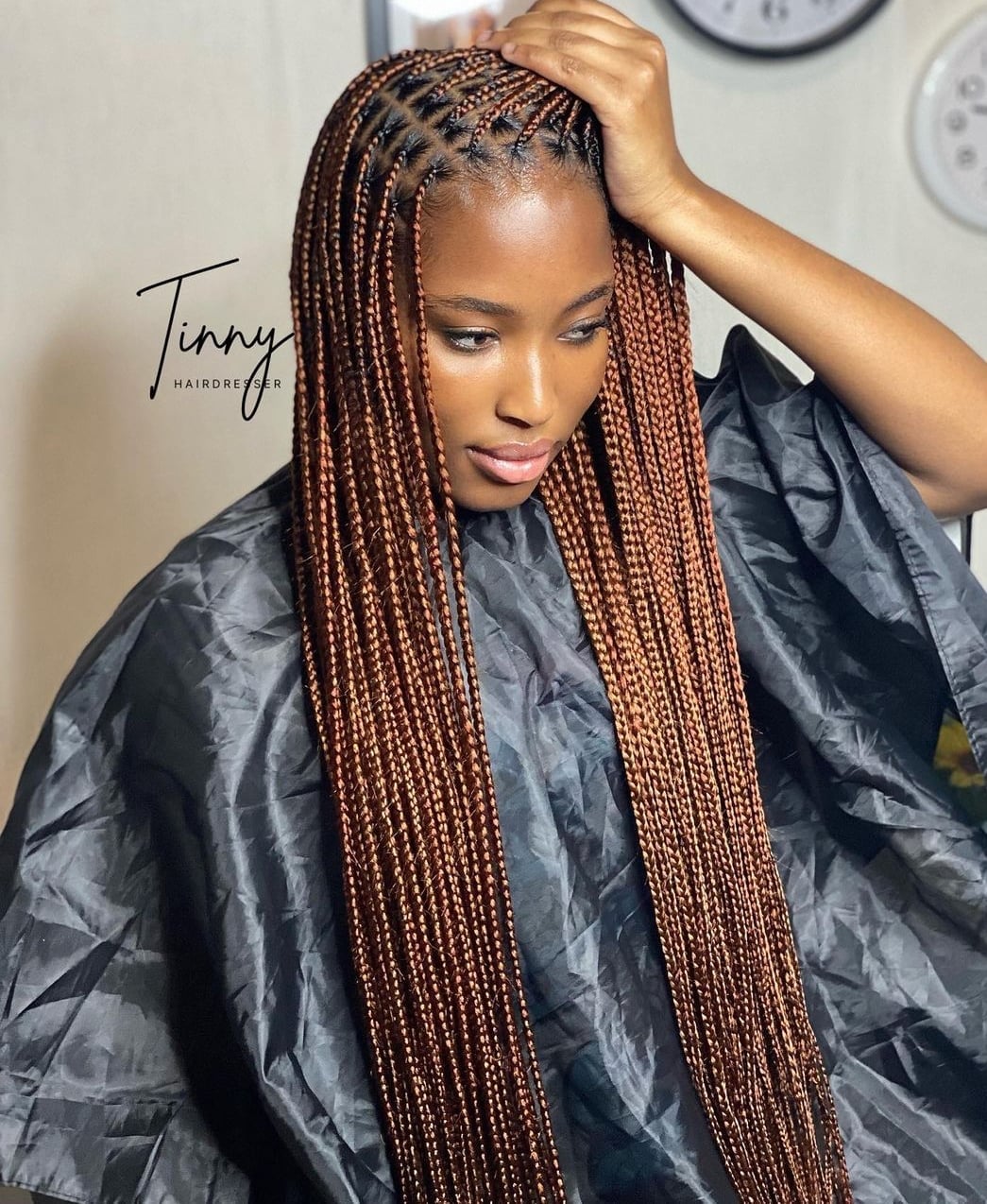 Medium Brown Box Braids With Streaks Medium Brown Box Braids With Streaks — Classy Box Braids Hairstyles
