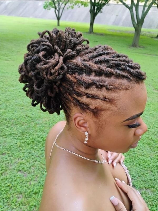 Shoulder-Length Dark Brown Locs Braids Shoulder-Length Dark Brown Locs Braids — Classy Braids Locs