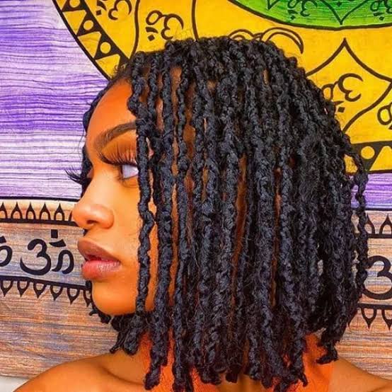 Chin-Length Black Locs Bob Chin-Length Black Locs Bob — Classy Braids Locs