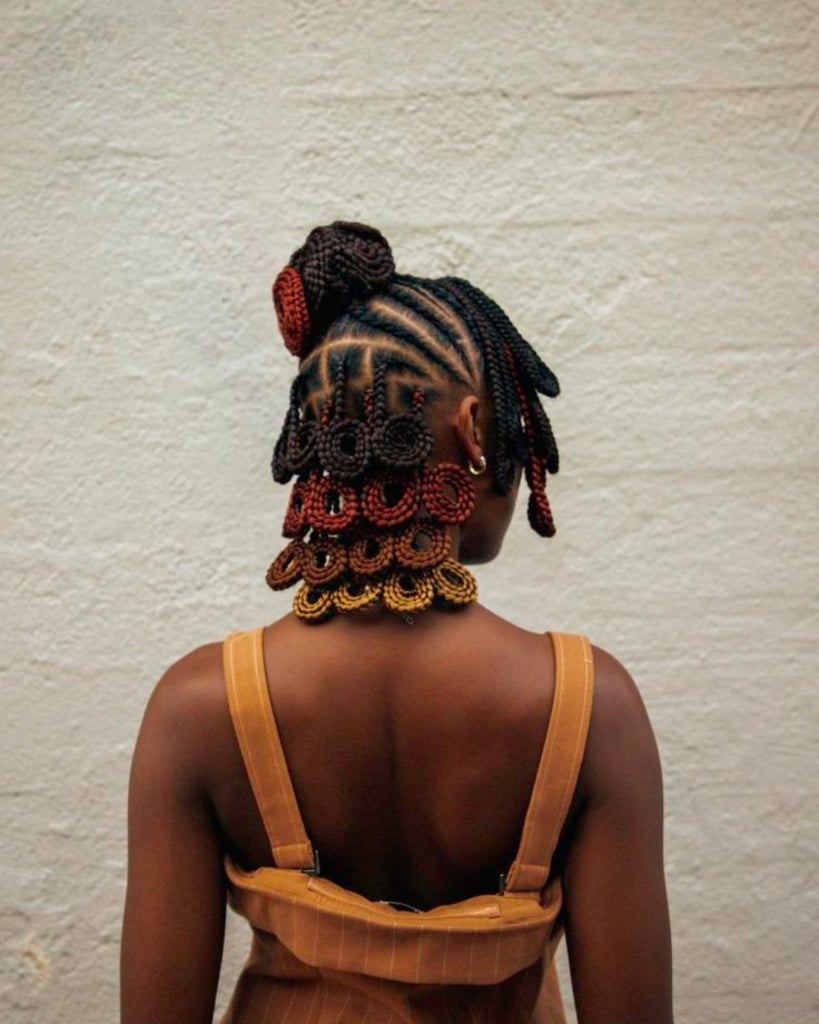 Black and Brown Braids With Ornate Beads Black and Brown Braids With Ornate Beads — Classy Braids Styles