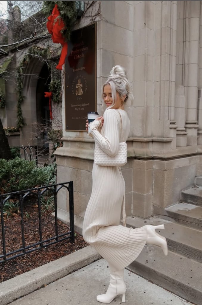 Cream Ribbed Knit Maxi Dress Cream Ribbed Knit Maxi Dress — Classy Bridal Shower Outfits for Guest