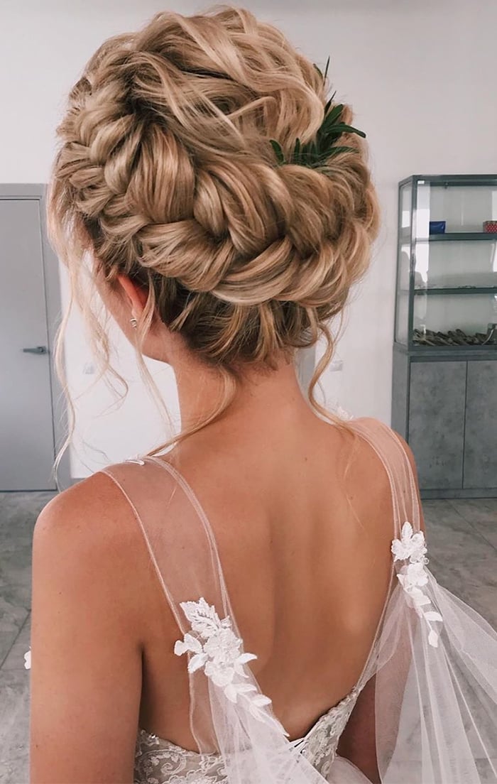 Blonde Intricate Braided Updo Blonde Intricate Braided Updo — Classy Bridesmaid Updos