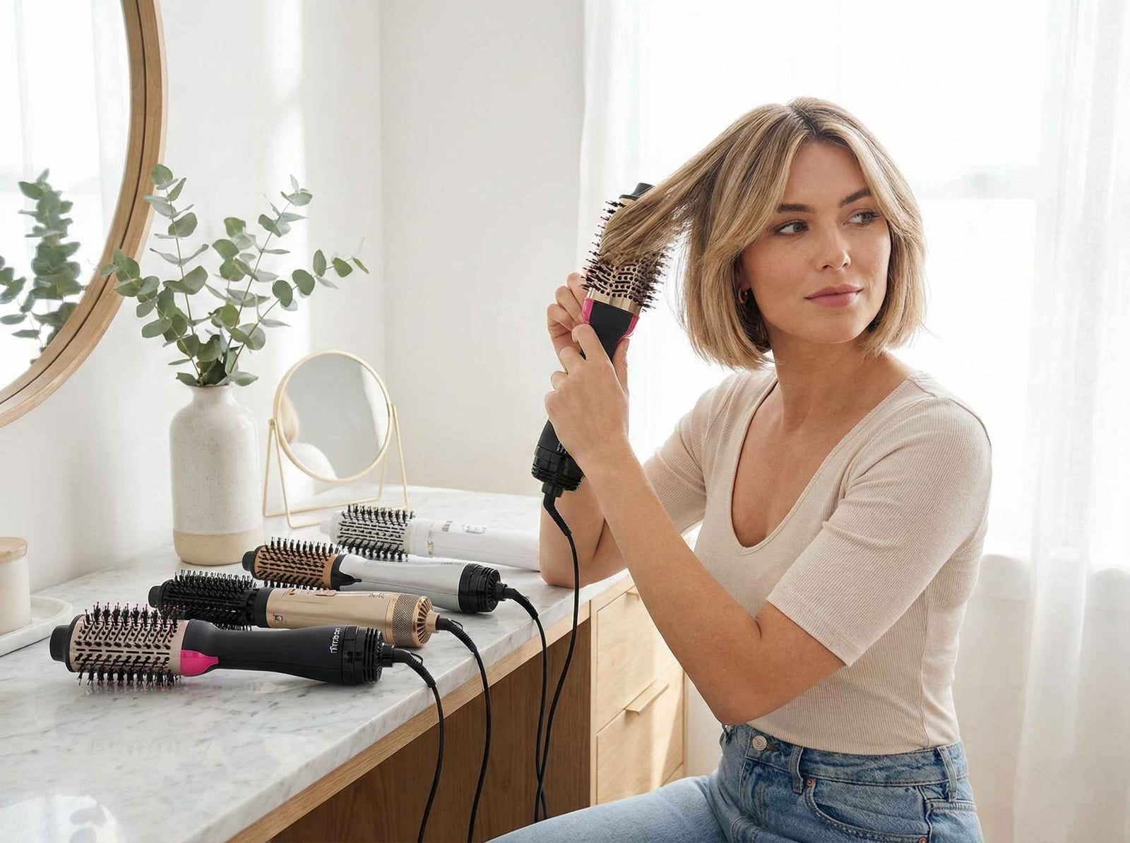 Chin Length Ash Blonde Bob — Classy Brush Hair