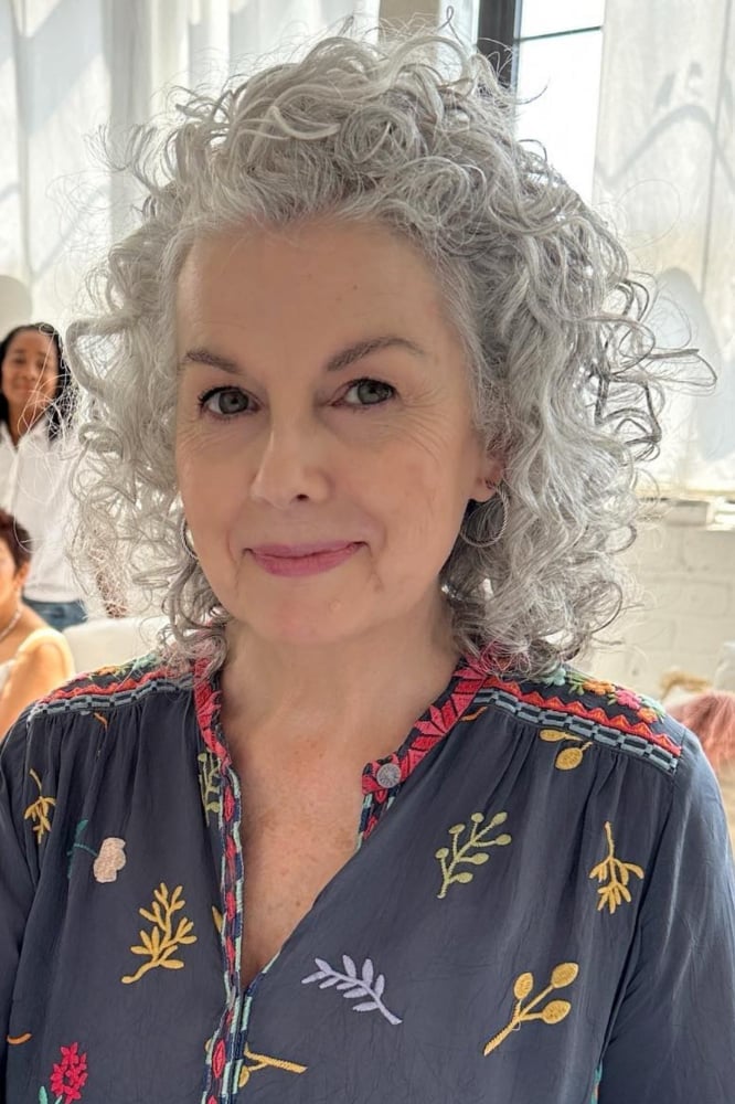 Shoulder Length Curly Grey Hair — Classy Brush Hair