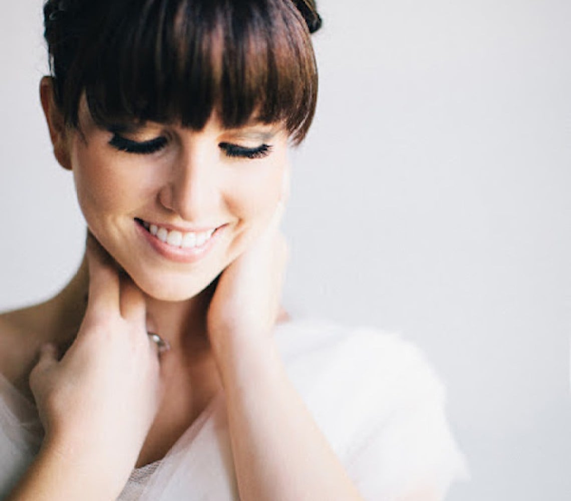 Elegant Low Bun Straight Fine Hair — Classy Bun and Bang