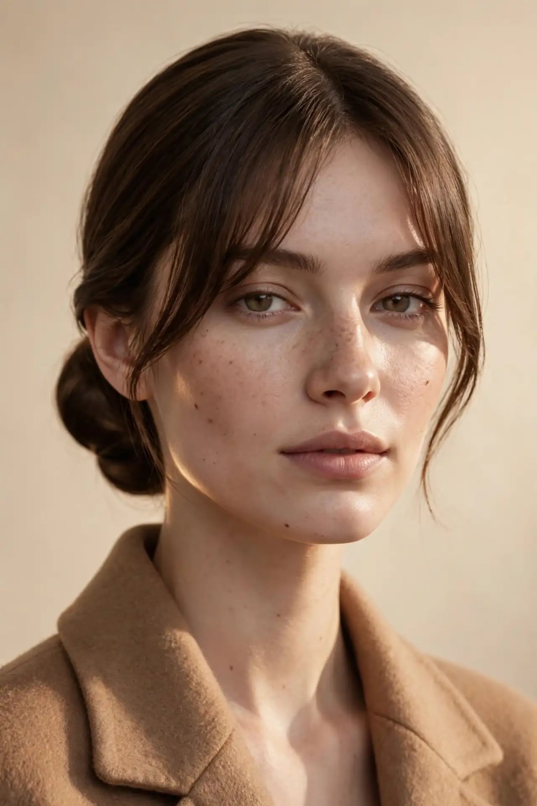 Low Bun With Blunt Bangs Fine Hair — Classy Bun and Bang
