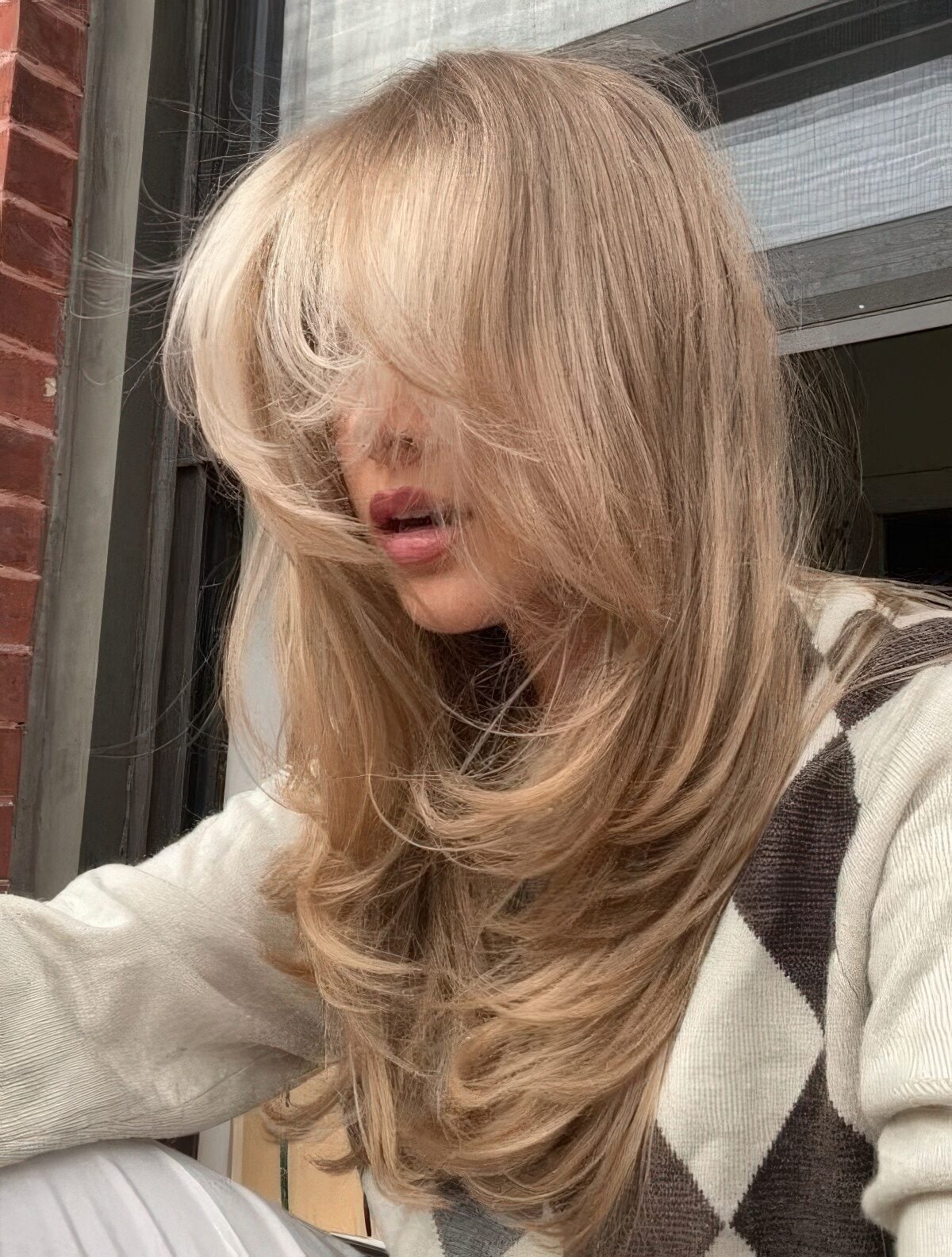 Mid-Back Ash Blonde With Feathered Layers Mid-Back Ash Blonde With Feathered Layers — Classy Butterfly Haircut