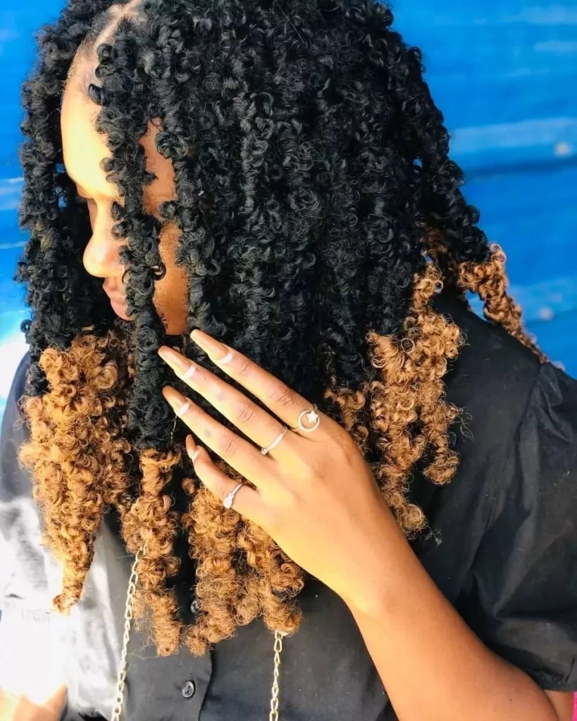 Shoulder Length Black To Honey Blonde Locs — Classy Butterfly Locs