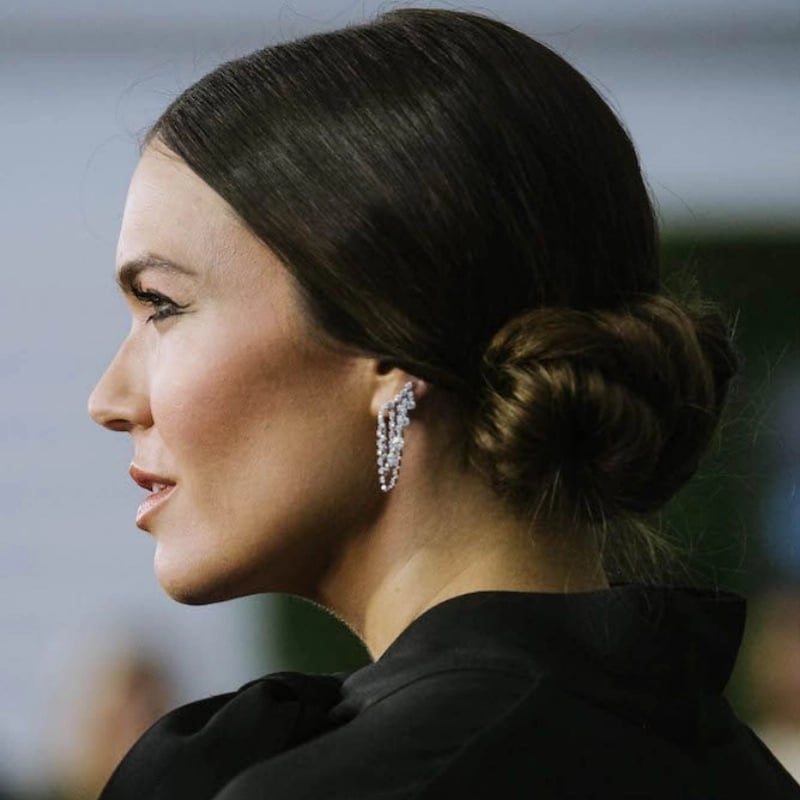 Sleek Dark Brown Low Bun Sleek Dark Brown Low Bun — Classy Casual Updo
