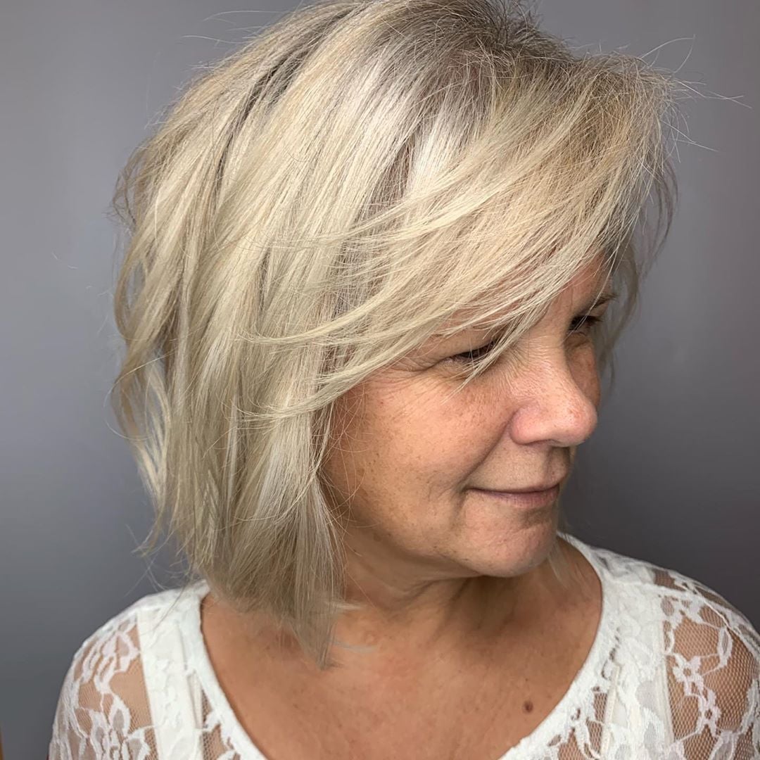 Collarbone Bob With Side-Swept Bangs Collarbone Bob With Side-Swept Bangs — Classy Choppy Bob Haircuts