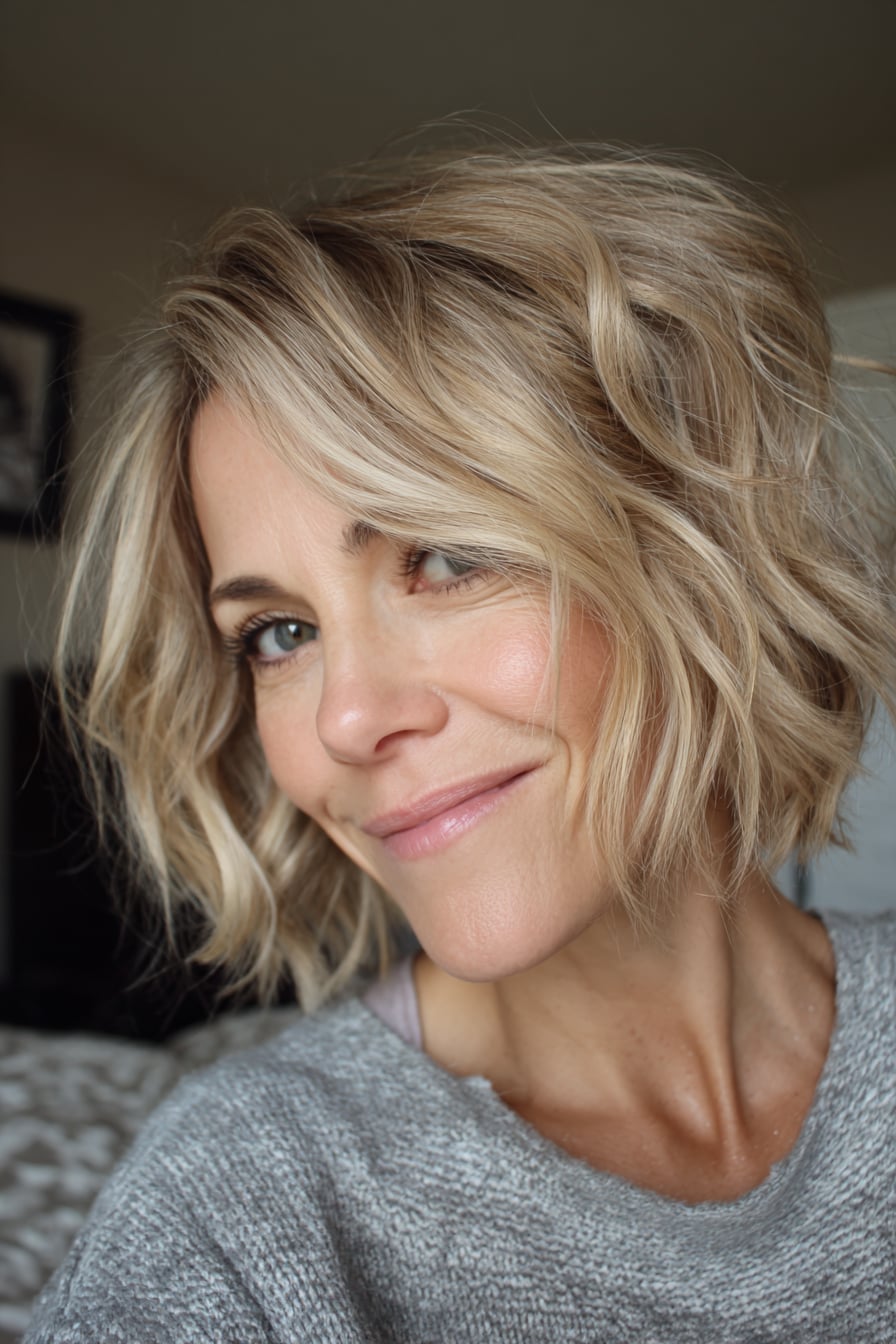 Textured Blonde Bob With Choppy Ends Textured Blonde Bob With Choppy Ends — Classy Choppy Bob Haircuts