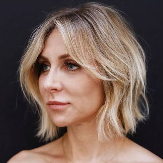 Ash Blonde Bob With Curtain Bangs Ash Blonde Bob With Curtain Bangs — Classy Choppy Bob Haircuts