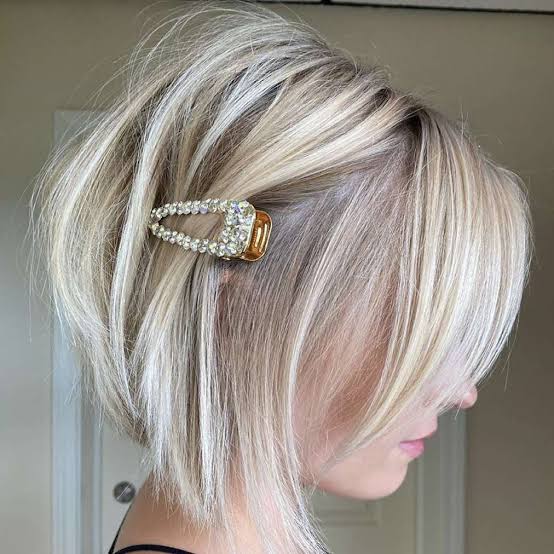 Short Choppy Bob With Wispy Bangs — Classy Choppy Layers