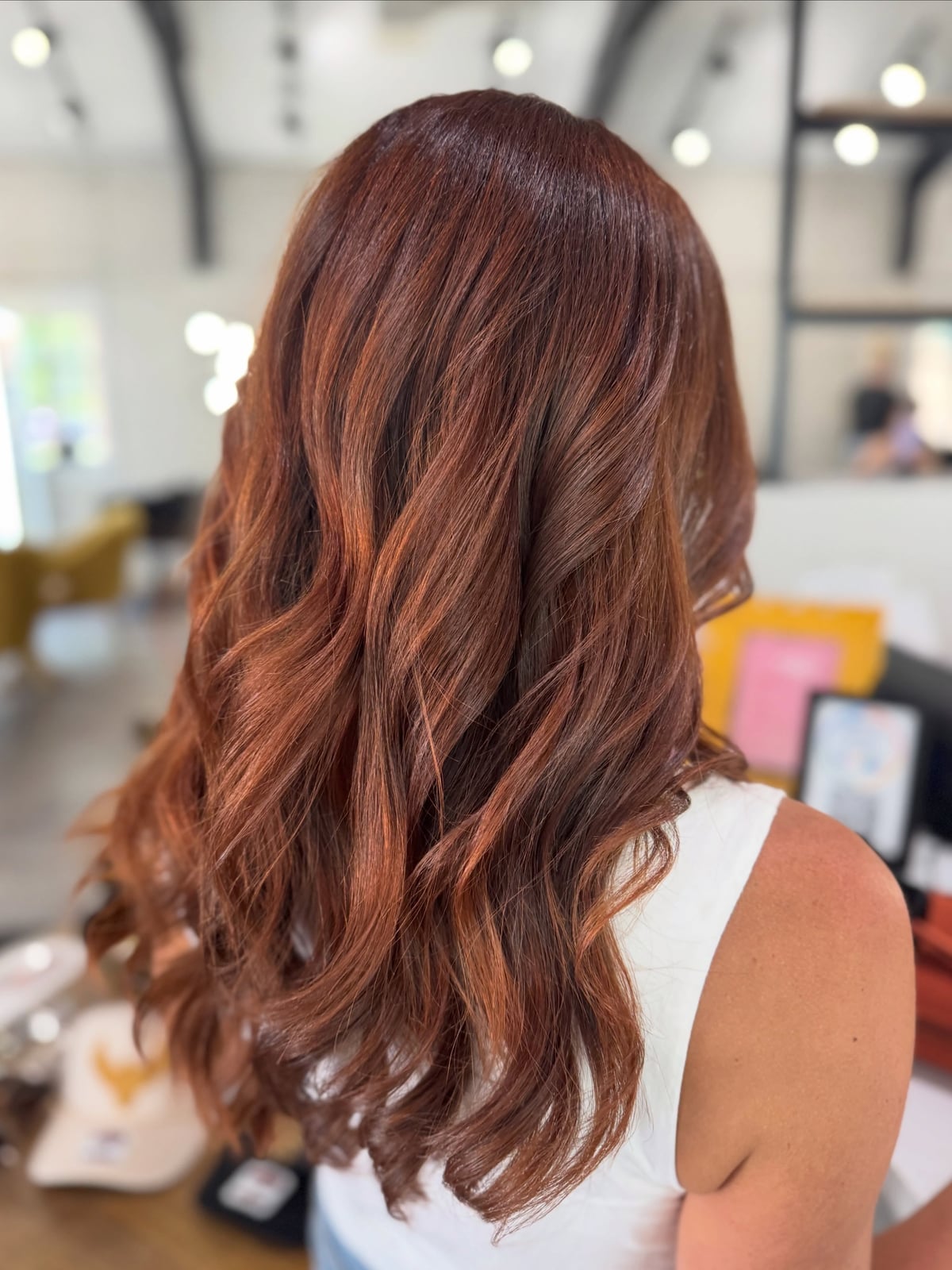 Cinnamon With Warmer Highlights — Classy Cinnamon Hair