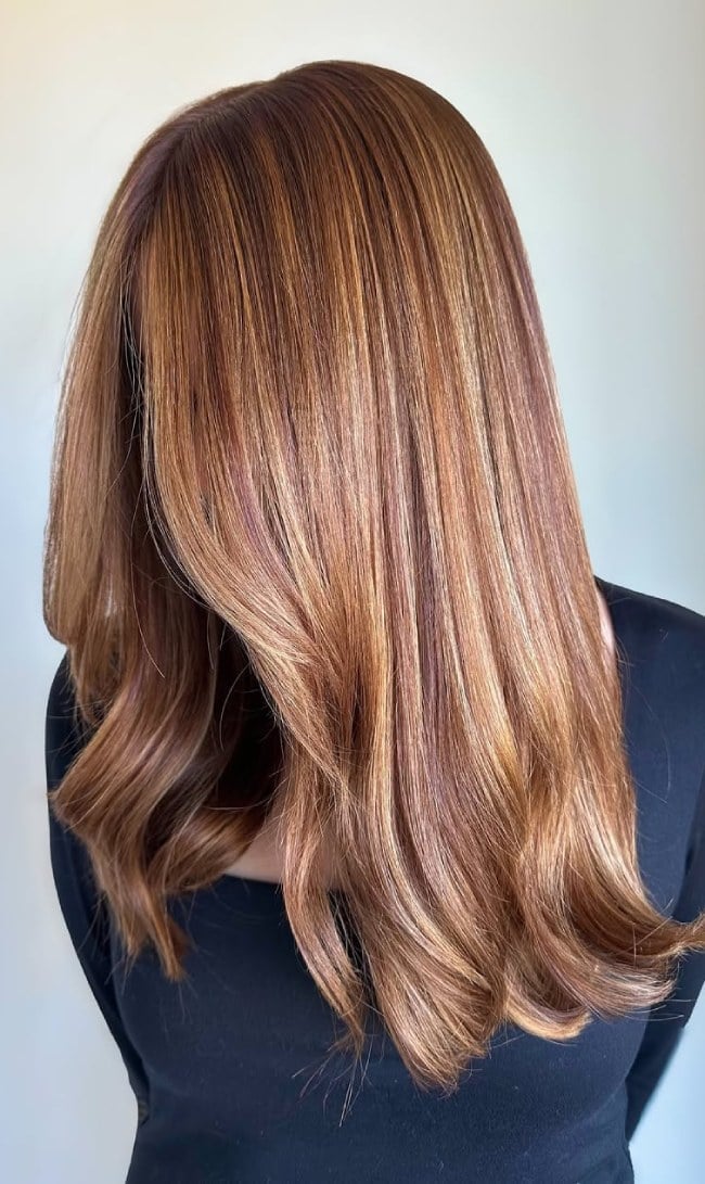 Glossy Cinnamon Brown With Copper Dimension — Classy Cinnamon Hair