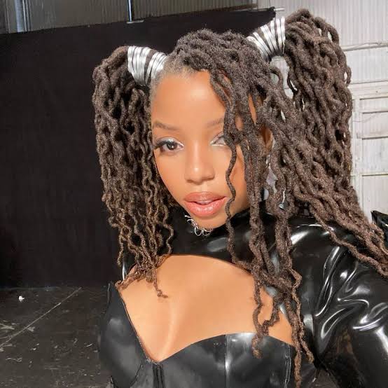 Dark Brown Locs in Playful Pigtail Ponytails Dark Brown Locs in Playful Pigtail Ponytails — Classy Color Locs