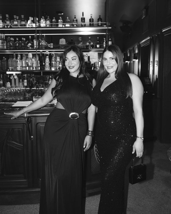Fitted Sequin Gown and Cutout Jersey Gown Fitted Sequin Gown and Cutout Jersey Gown — Classy Concert Dresses