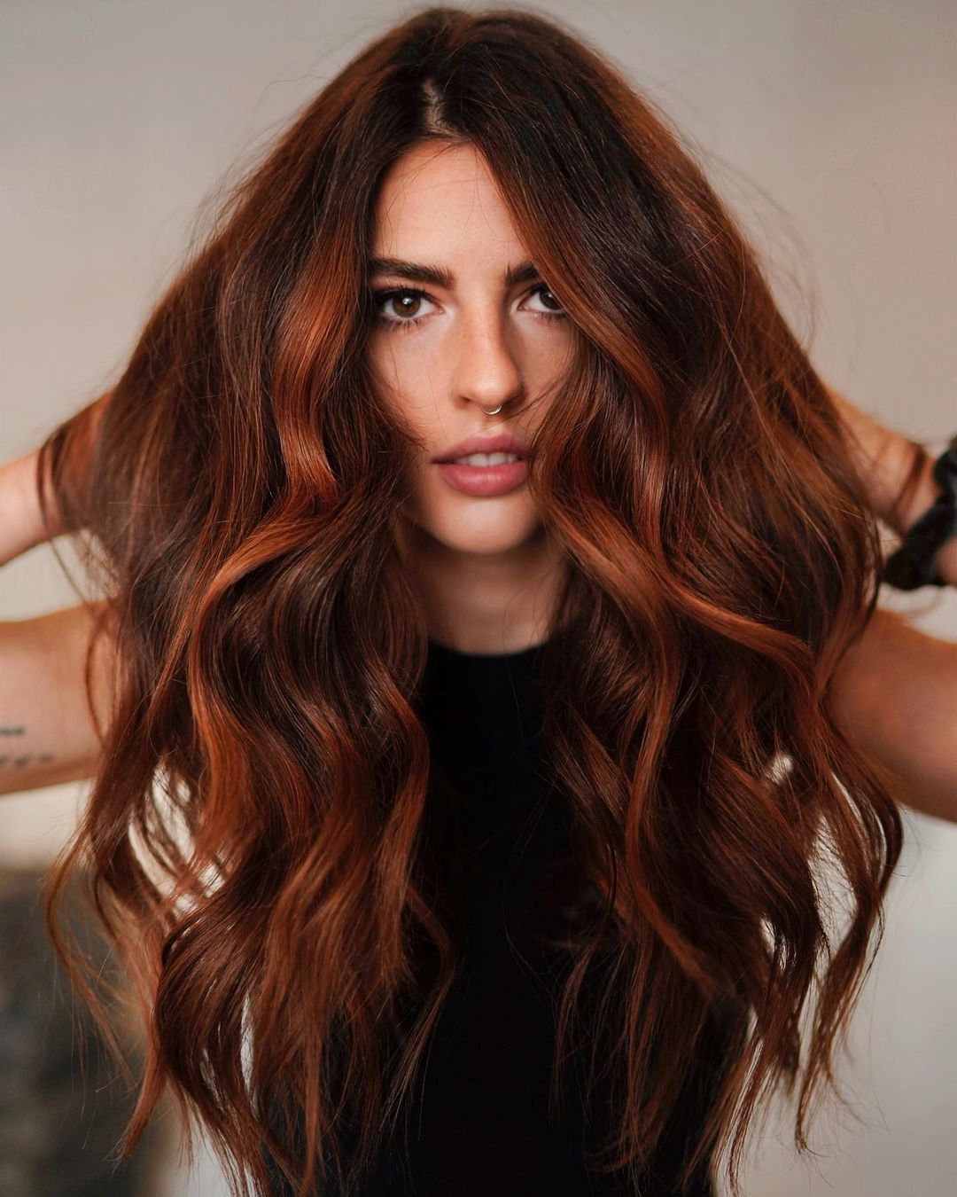 Mid-Back Vibrant Copper With Lighter Highlights, Close-Up Take — Classy Copper Hair Color