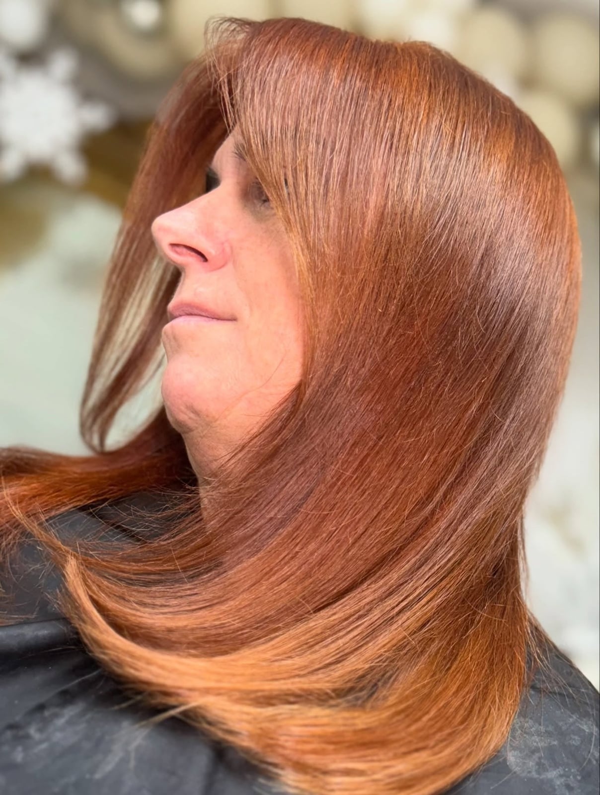 Collarbone Rich Copper With Golden Undertones — Classy Copper Hair Color