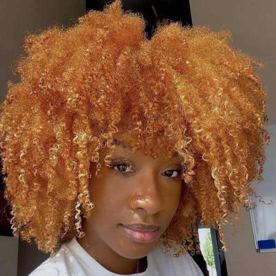 Shoulder Length Afro in Rich Copper Shoulder Length Afro in Rich Copper — Classy Copper Hair on Black Women
