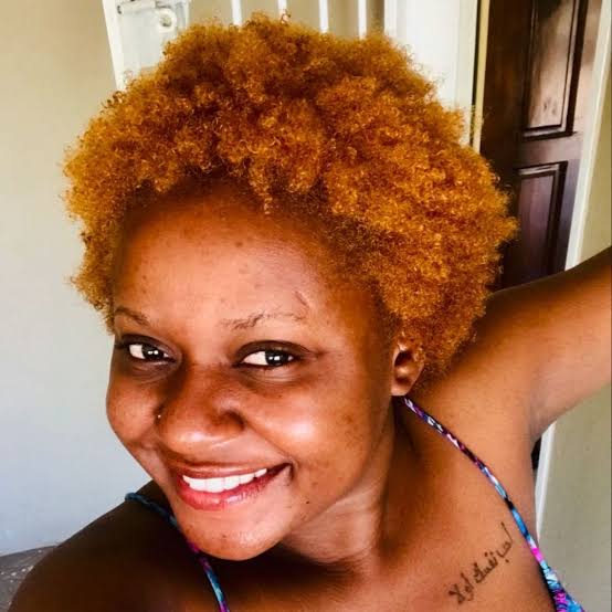Short Afro in Bright Copper Short Afro in Bright Copper — Classy Copper Hair on Black Women