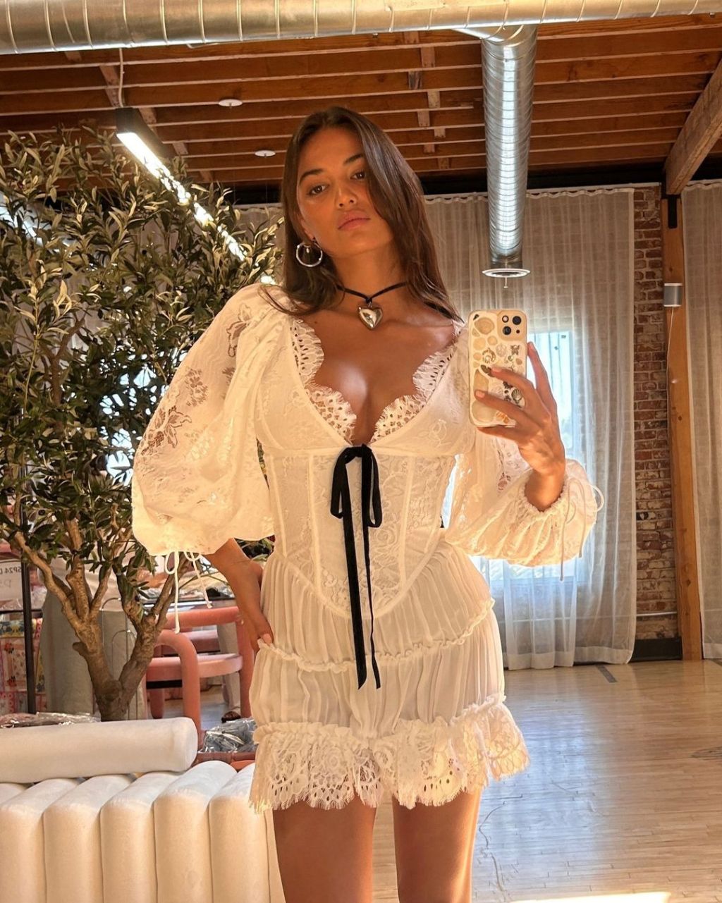 White Lace Corset With Ruffled Mini Skirt — Classy Coquette Outfits