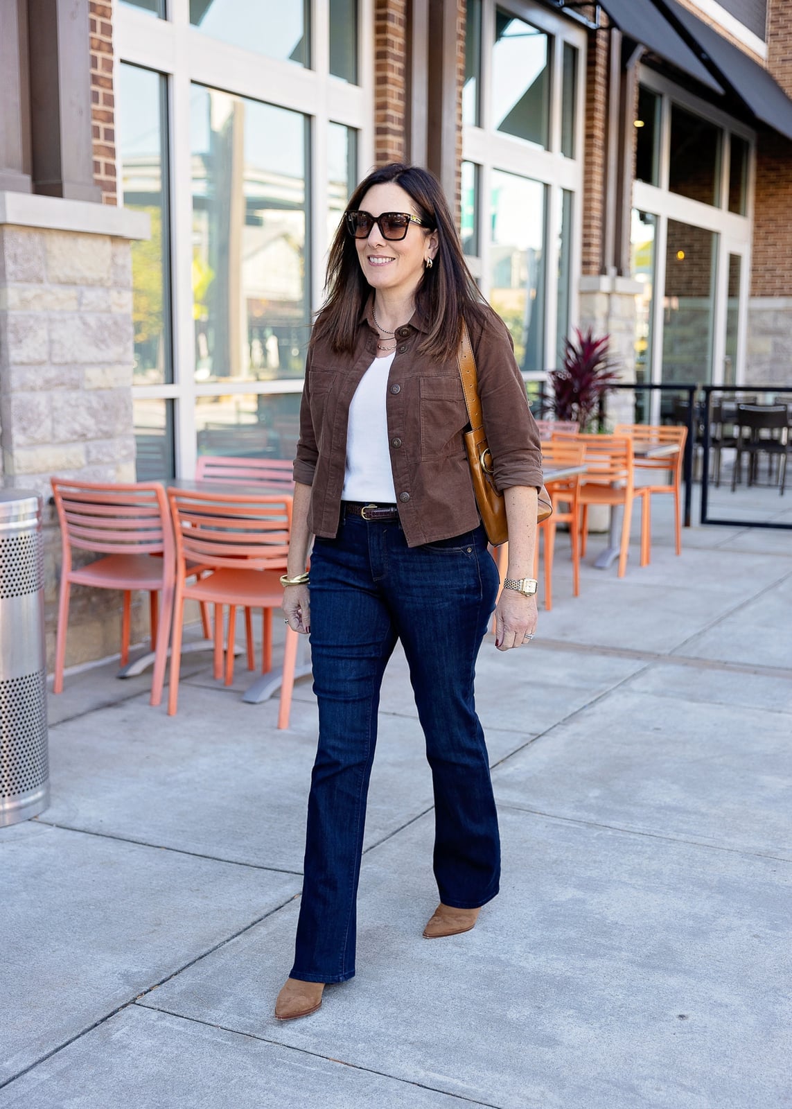 Brown Corduroy Jacket Flared Jeans Outfit Brown Corduroy Jacket Flared Jeans Outfit — Classy Corduroy Jacket Outfits