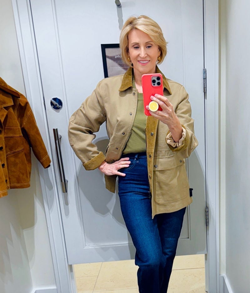 Beige Corduroy Jacket Olive T-shirt Beige Corduroy Jacket Olive T-shirt — Classy Corduroy Jacket Outfits