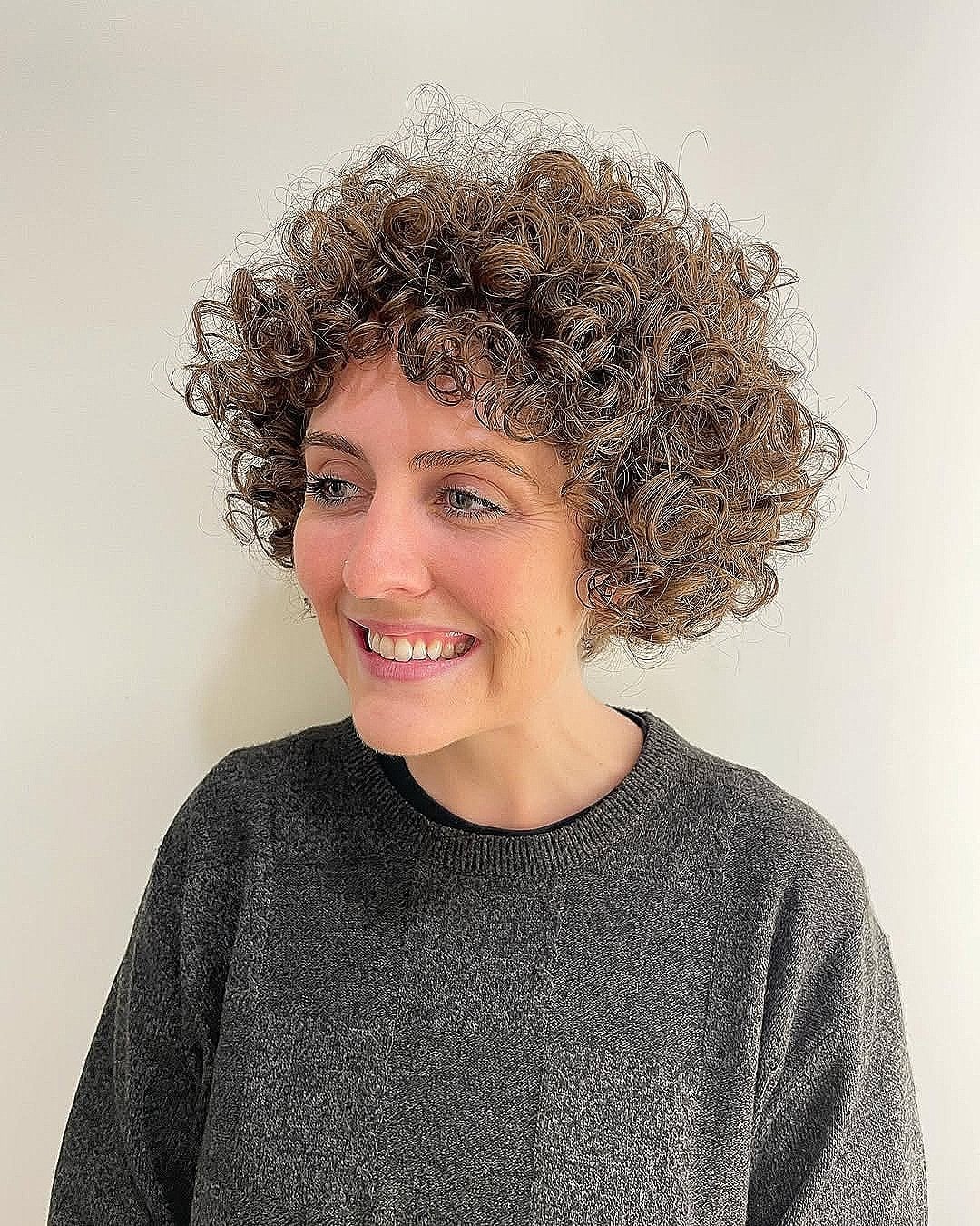 Layered Pixie With Short Fringe Layered Pixie With Short Fringe — Classy Curly Hair Layers