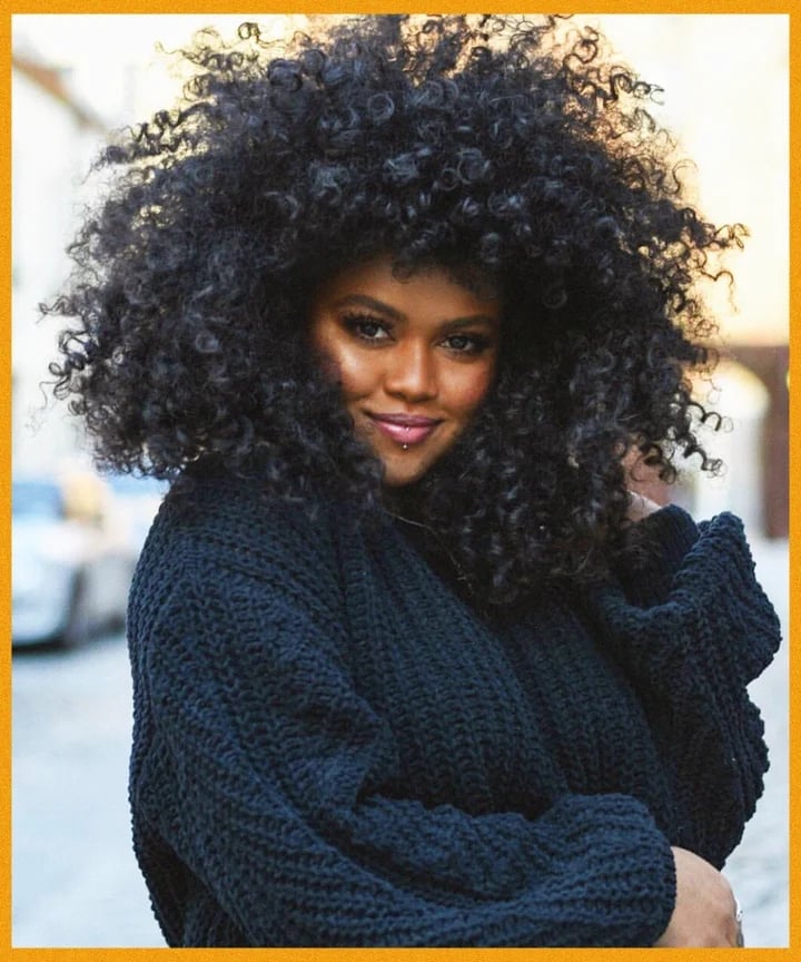 Mid-Back Voluminous Black Curls Mid-Back Voluminous Black Curls — Classy Curly Haircuts