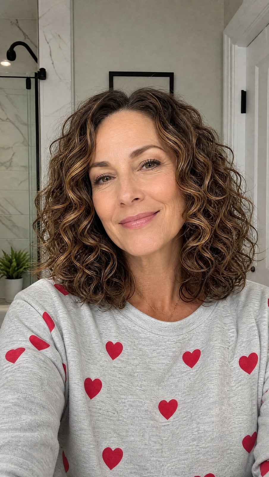 Chin Length Bob With Short Curly Bangs Chin Length Bob With Short Curly Bangs — Classy Curly Highlights
