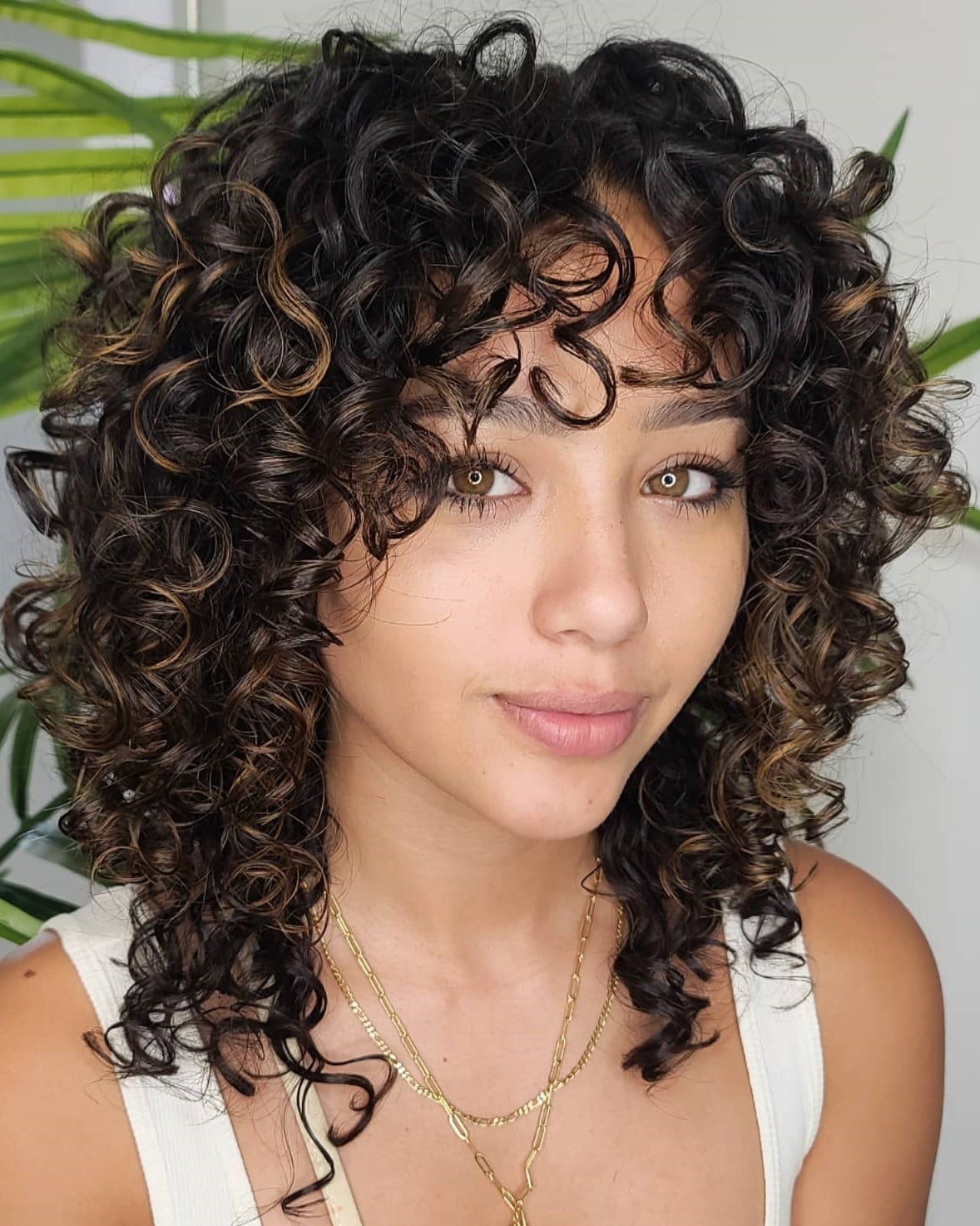 Air-Dried Curls With Rich Caramel Air-Dried Curls With Rich Caramel — Classy Curly Highlights