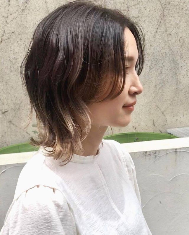 Dark Brown Bob With Angled Cut Dark Brown Bob With Angled Cut — Classy Curtain Bangs Short