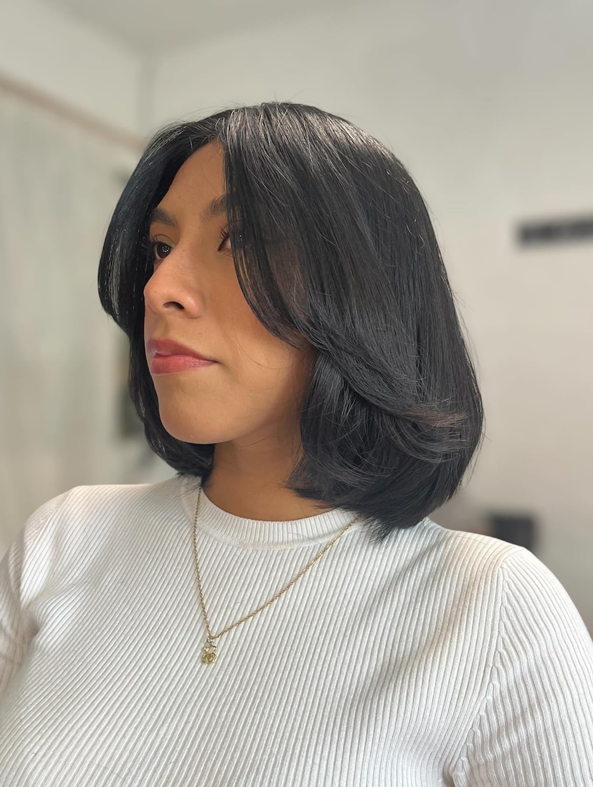 Dark Brown Bob With Red Undertones Dark Brown Bob With Red Undertones — Classy Cut Bob