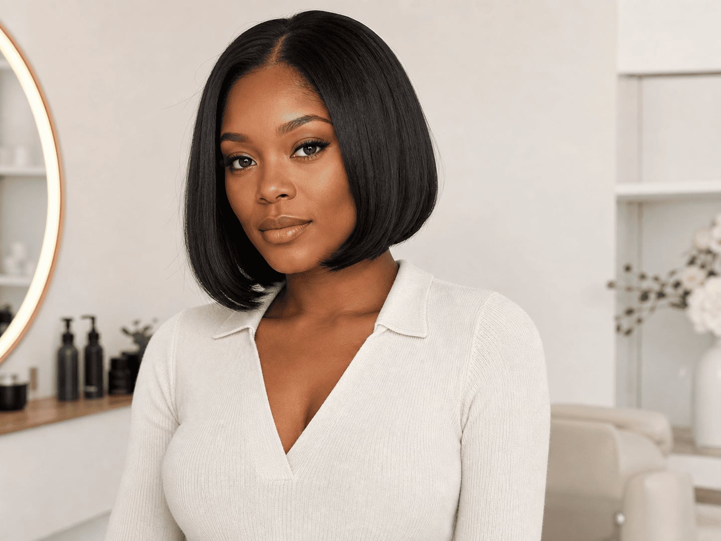Classic Chin-Length Bob Glossy Finish Classic Chin-Length Bob Glossy Finish — Classy Cut Bob