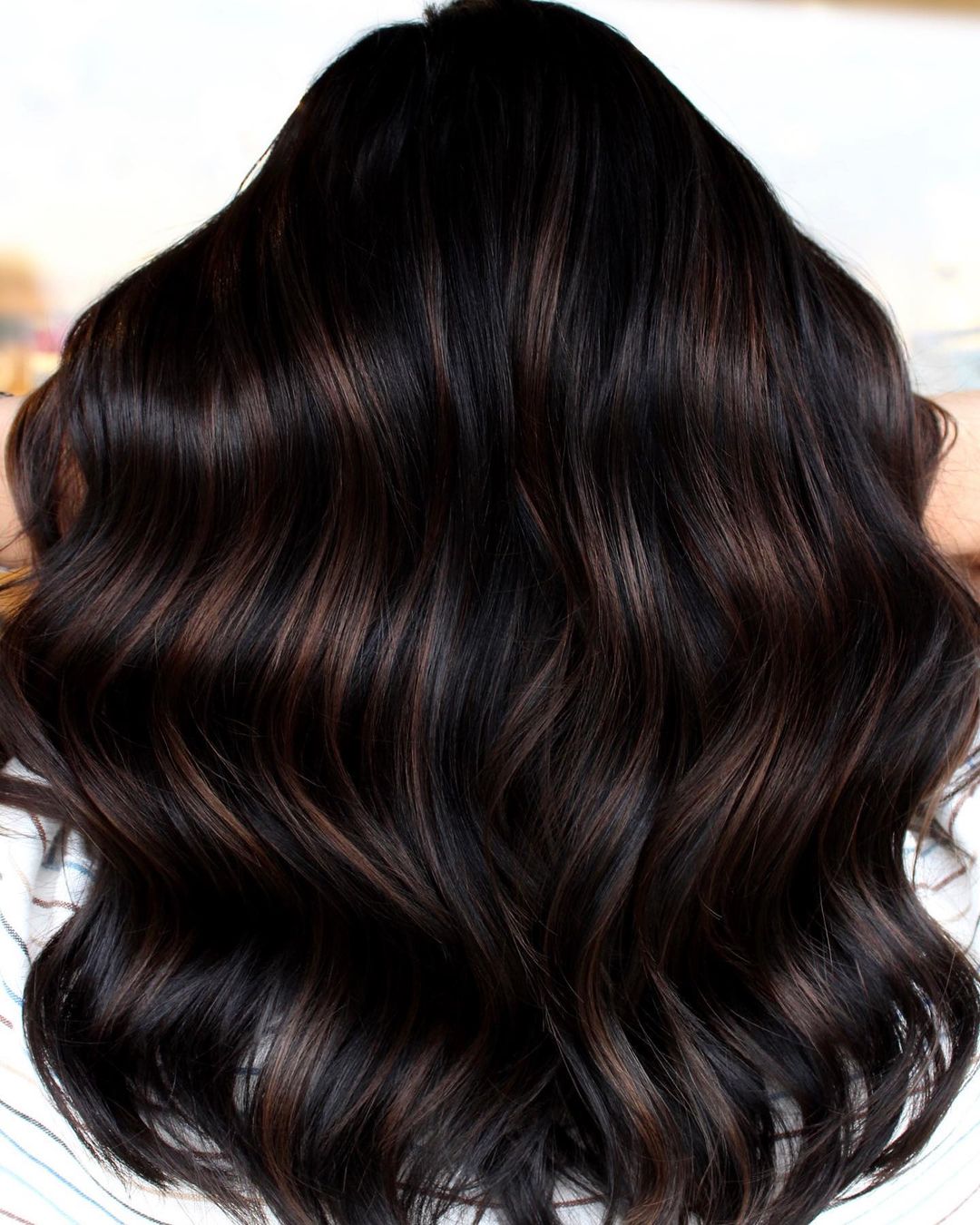 Dark Brown With Subtle Lighter Brown Highlights Blowout Dark Brown With Subtle Lighter Brown Highlights Blowout — Classy Dark Brown Highlights