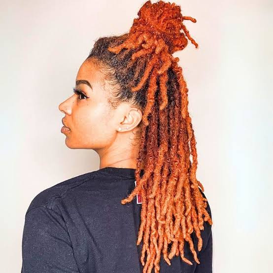 Shoulder Length Natural Black Locs — Classy Dyed Locs