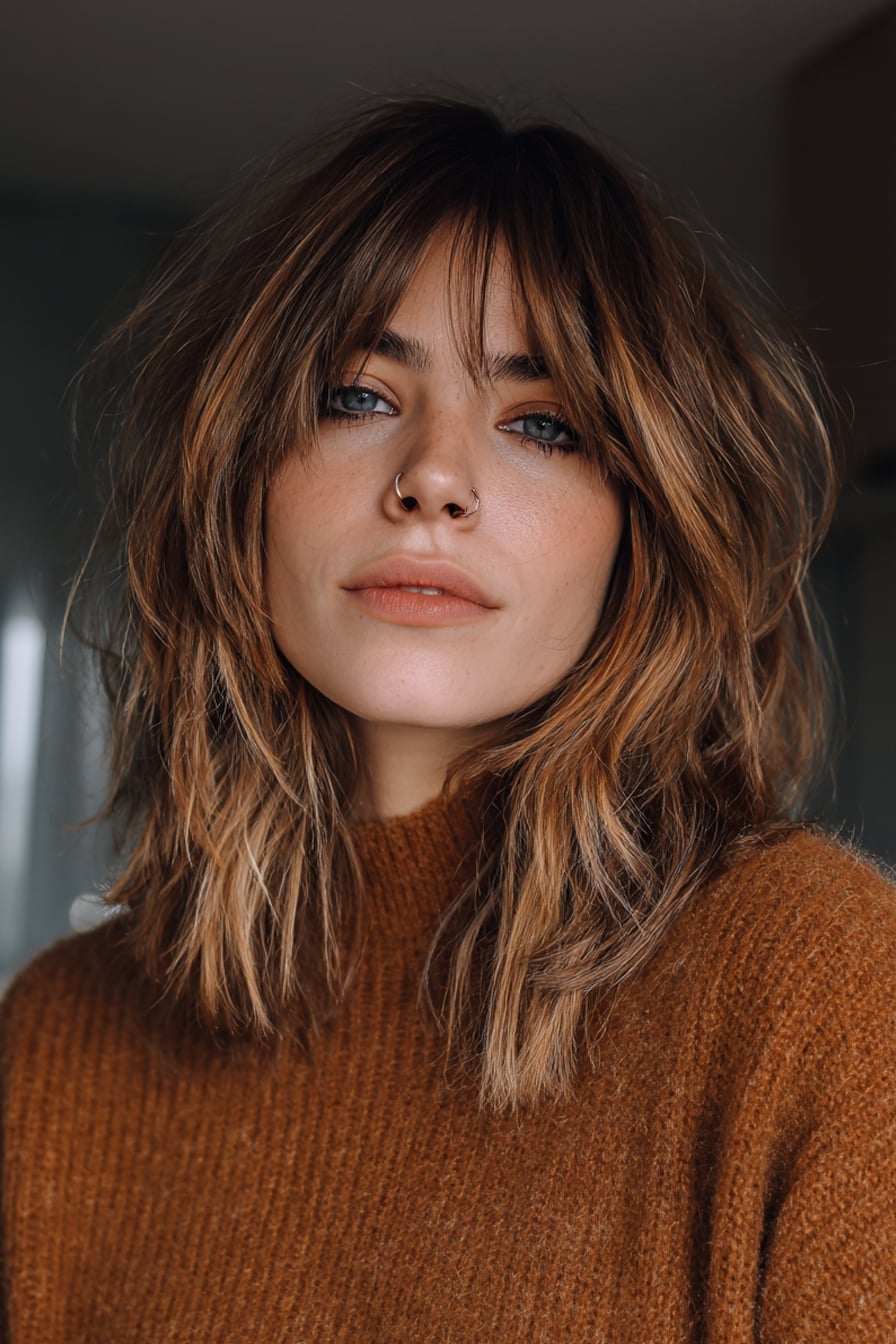 Collarbone Lob With Face-Framing Layers Collarbone Lob With Face-Framing Layers — Classy Edgy Haircuts