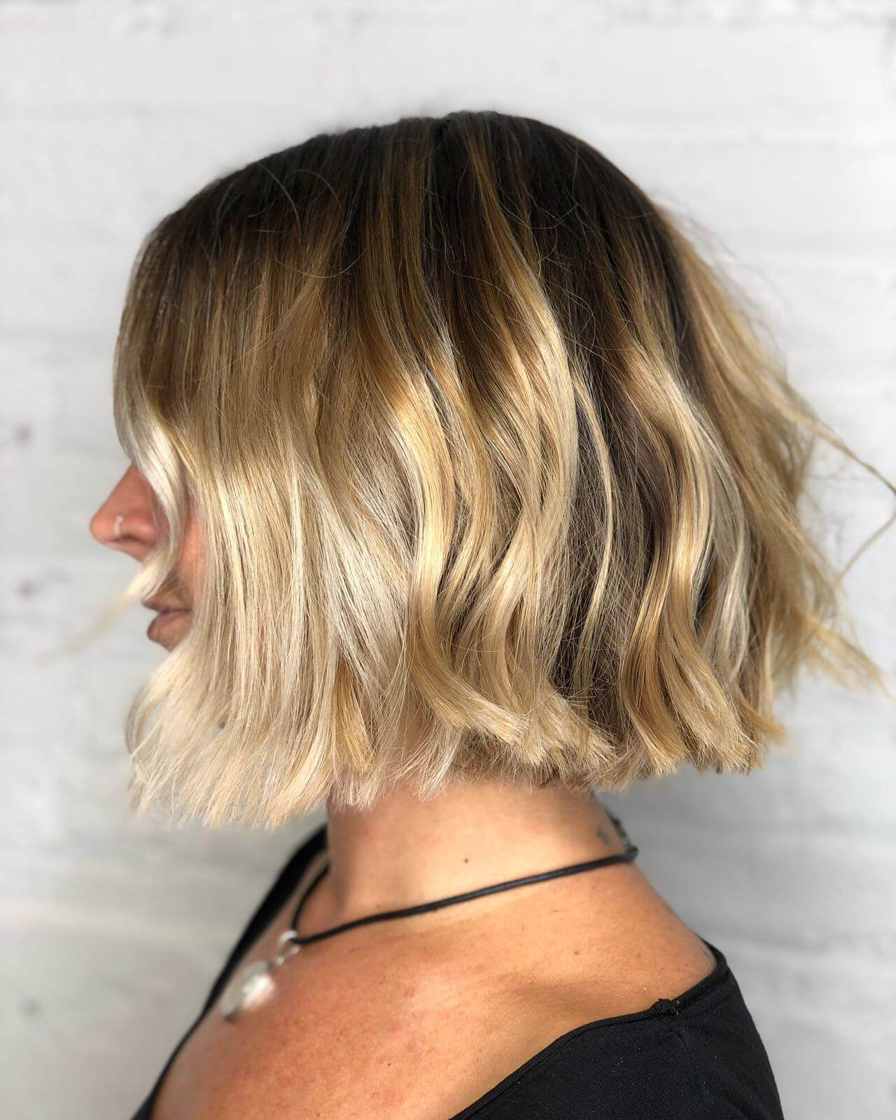 Collarbone Bob With Balayage Collarbone Bob With Balayage — Classy Edgy Haircuts